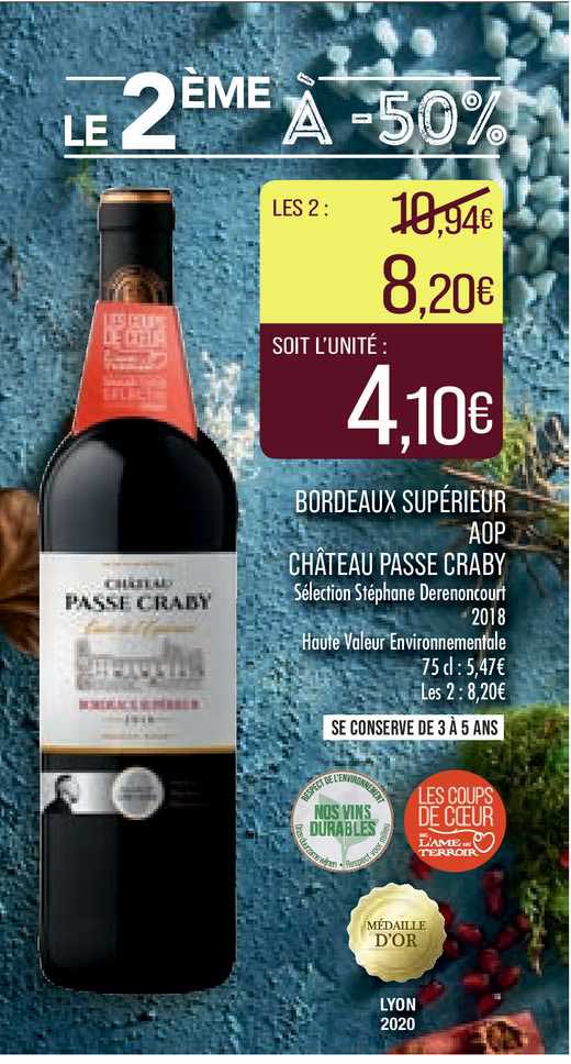 bordeaux supérieur aop château passe craby
