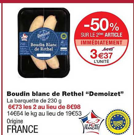 Boudin Blanc De Rethel "demoizet"