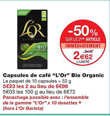 Capsules De Café "l'or" Bio Organic