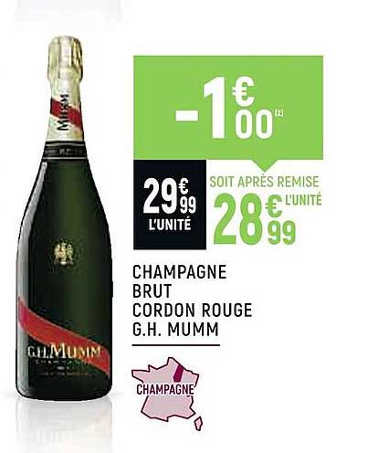 champagne burt cordon rouge g.h. mumm