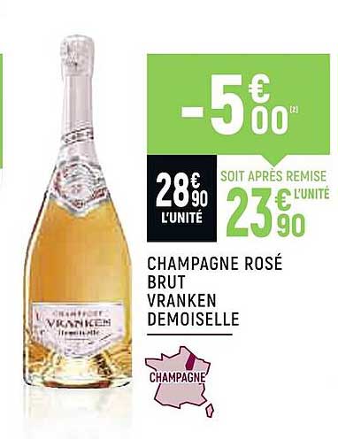 Champagne Rosé Brut Vranken Demoiselle