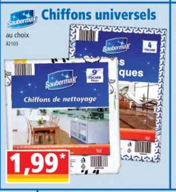 chiffons universels saubermax