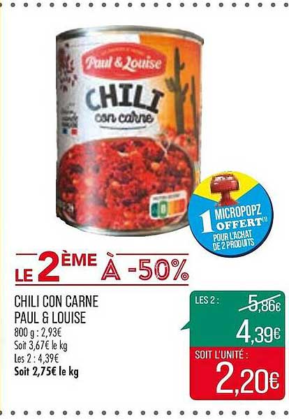 chili con carne paul & louise