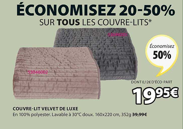 couvre-lit velvet de luxe