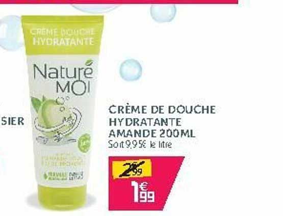 crème de douche hydrantante amande 200ml