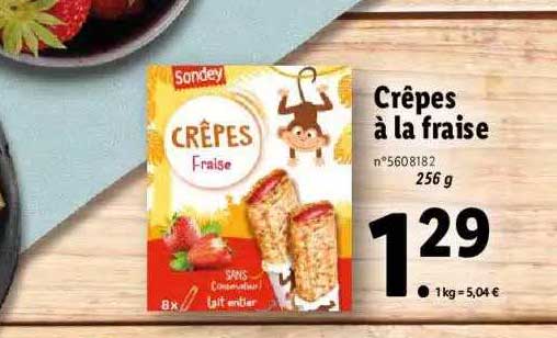 Crêpes à La Fraise Sondey