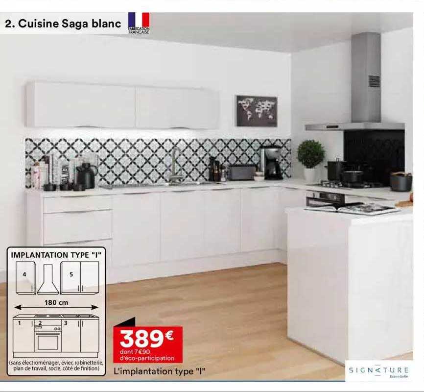 cuisine saga blanc signature