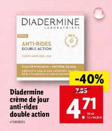 diadermine crème de jour anti-rides double action