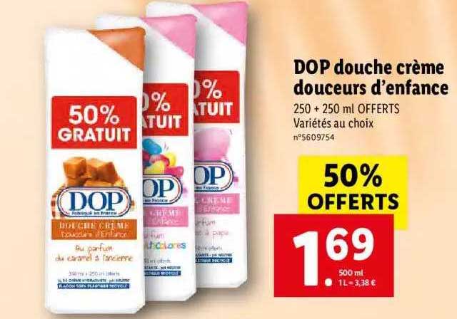 dop douche crème douceurs d'enfance