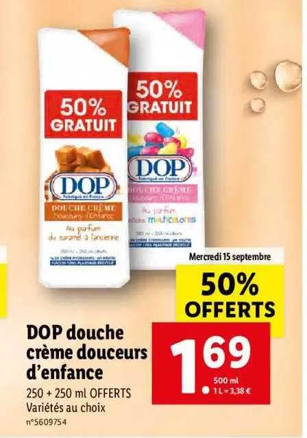 dop douche crème douceurs d'enfance