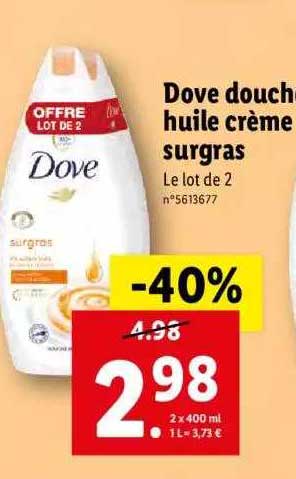 Dove Douche Huile Crème Surgras