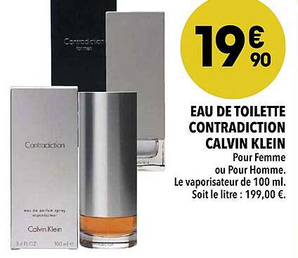 eau de toilette contradiction calvin klein