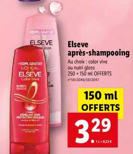 elsève après-shampooing