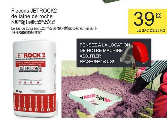flocons jetrock2 de laine de roche