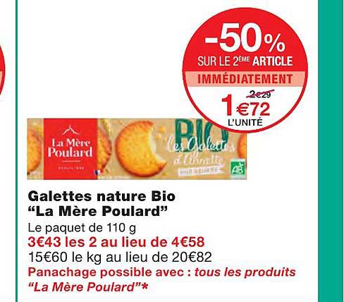 galettes nature bio "la mère poulard"