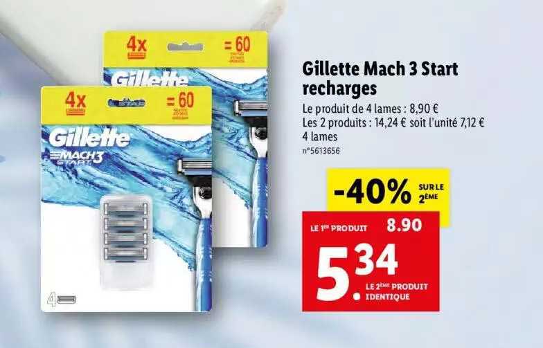 gillette mach 3 start recharges