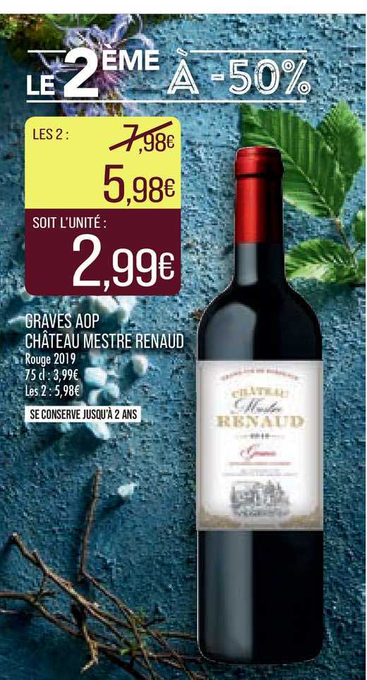 graves aop château mestre renaud rouge 2019