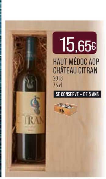 haut-médoc aop château citran 2018
