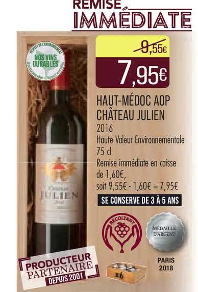 Haut-médoc Aop Château Julien 2016