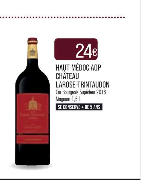 haut-médoc aop château larose-trintaudon cru bourgeois supérieur 2018