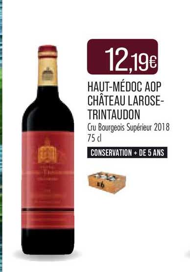 haut-médoc aop château larose-trintaudon cru oburgeois supérieur 2018