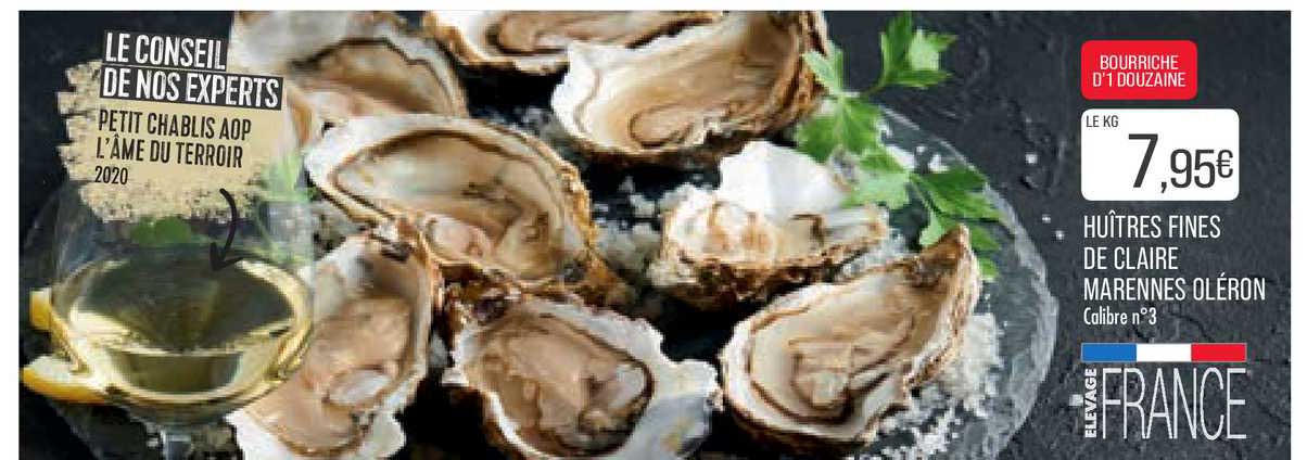 huîtres fines de claire marennes oléron