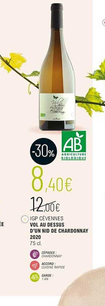igp cevennes vol au dessus d'un nid de chardonnay 2020