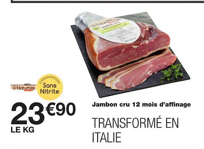 jambon cru 12 mois d'affinage