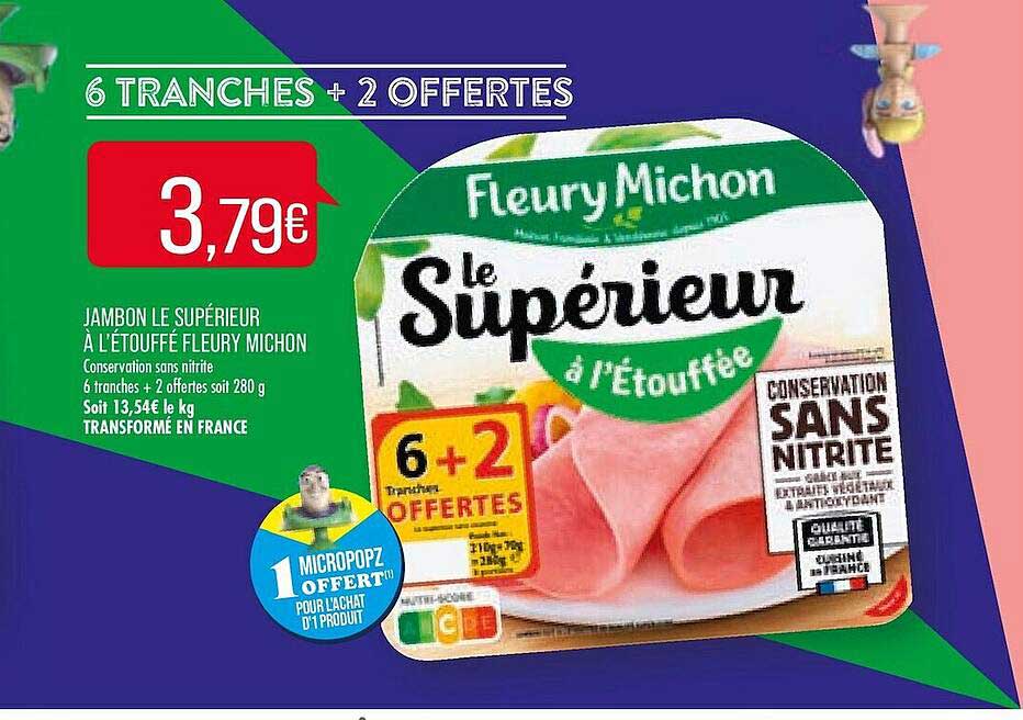 jambon le suérieur à l'étouffé fleury michon