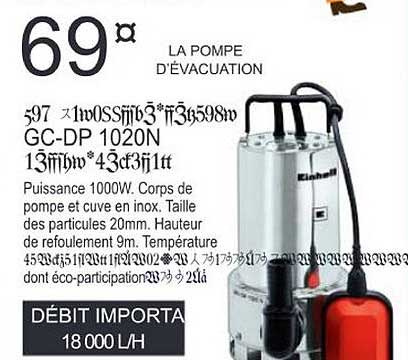 La Pompe D'évacuation Gc-dp 1020n