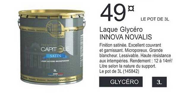 laque glycéro innova novalis