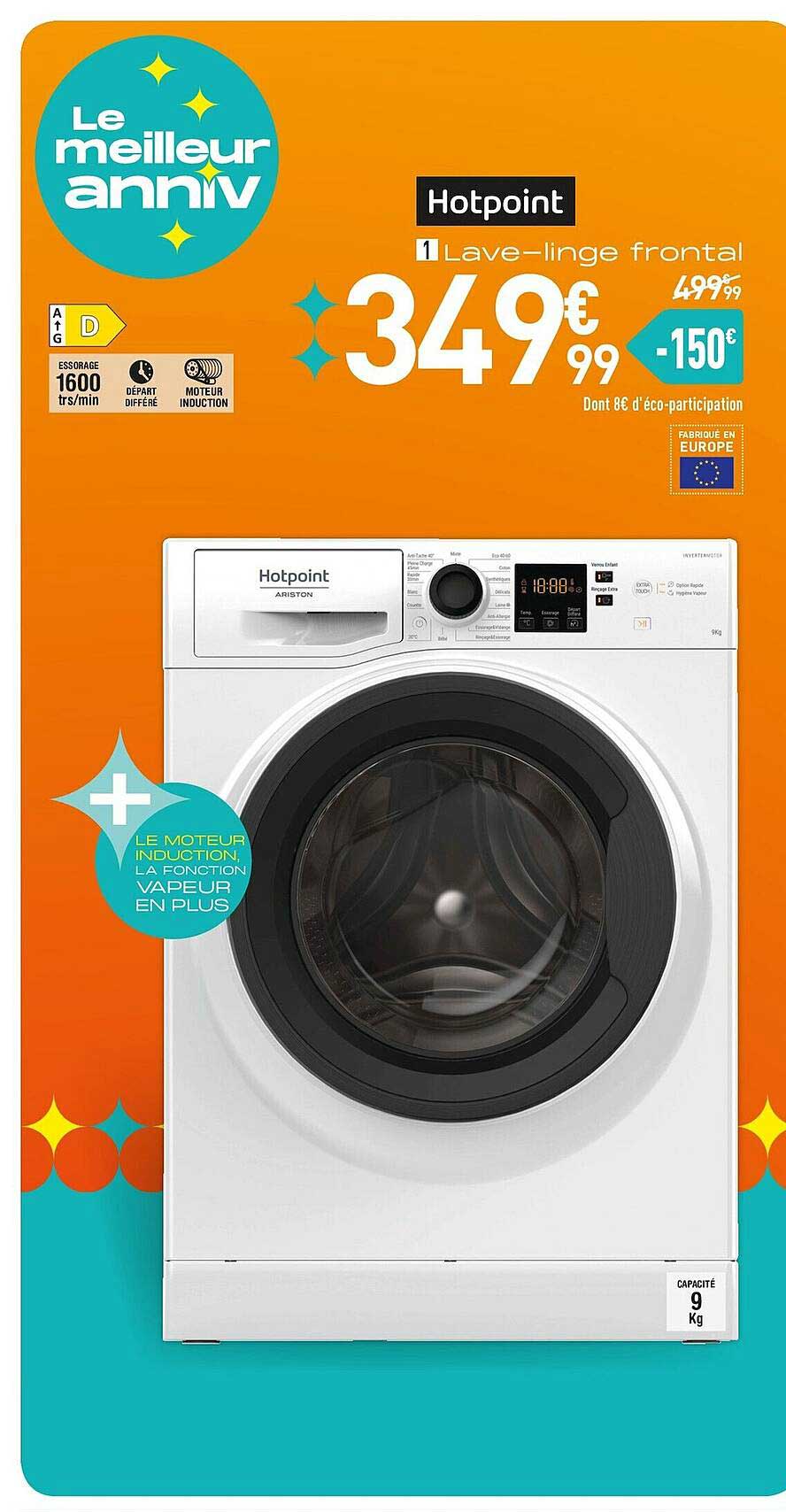 lave-linge frontal hotpoint