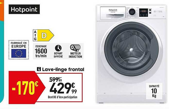 lave-linge frontal hotpoint