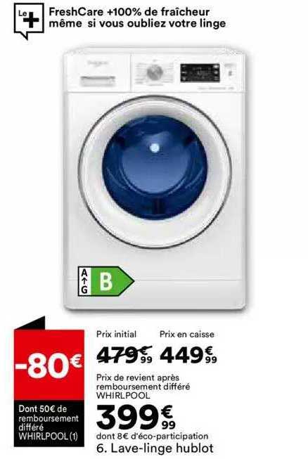 lave-linge hublot whirlpoool