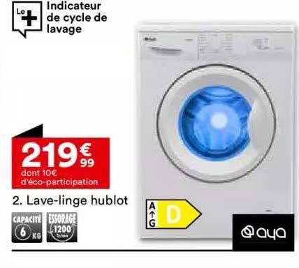 lave-linge hublot aya