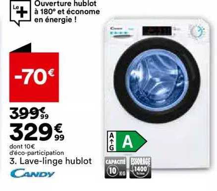 lave-linge hublot candy