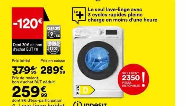 lave-linge hublot indesit