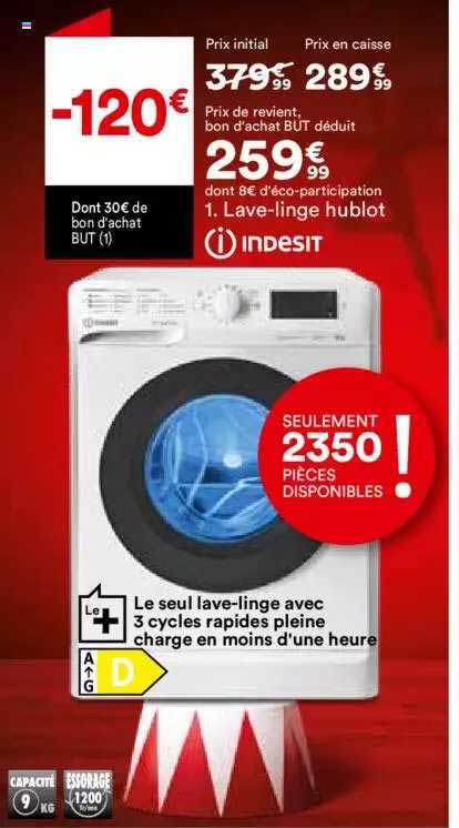 lave-linge hublot indesit