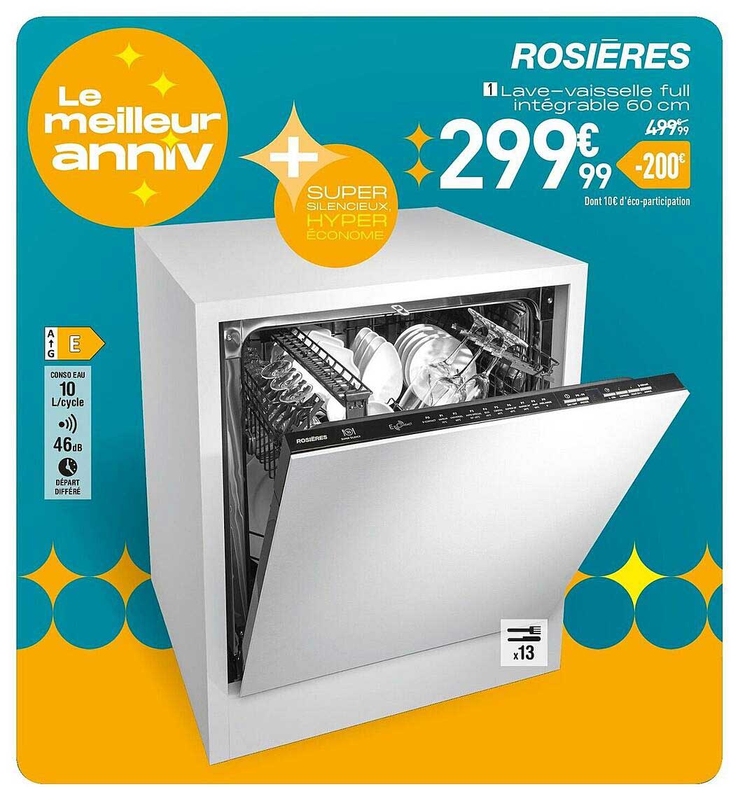 lave-vaisselle full intégrable 60 cm rosières