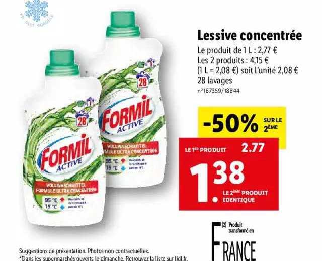 Lessive Concentrée Formil Active