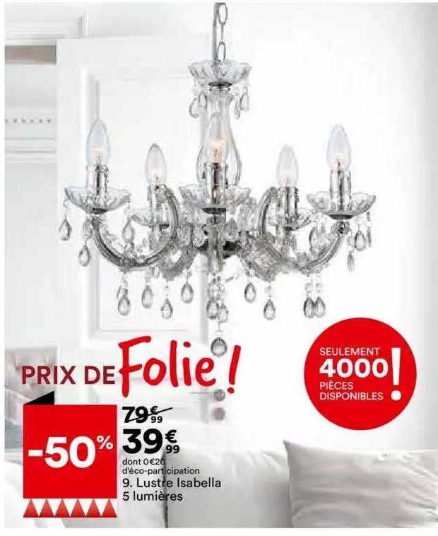 lustre isabelle 5 lumières