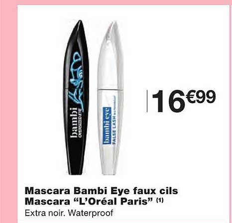 mascara bambi eye faux cils mascara "l'oréal paris"