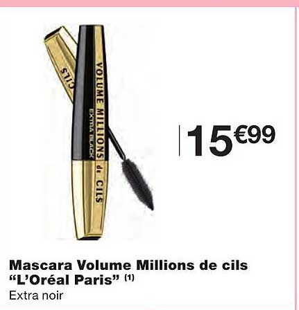 mascara volume millions de cils "l'oréal paris"