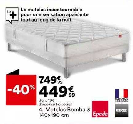 matelas bomba 3 140 x 190 cm epeda