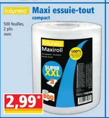 maxi essuie-tout compact lalynéa