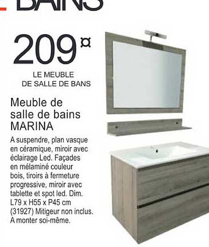 meuble de salle de bains marina