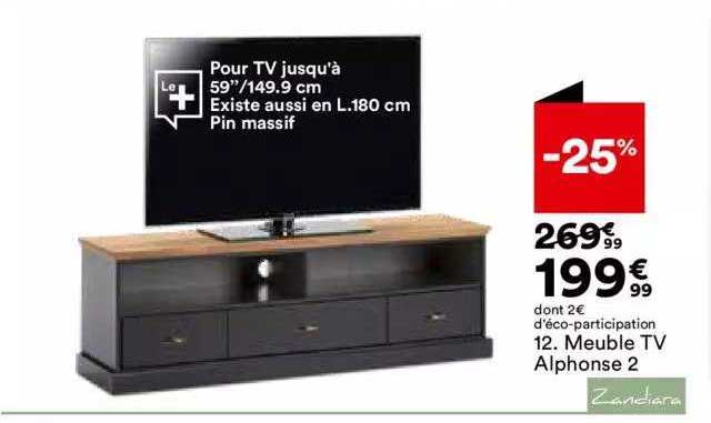 Meuble Tv Alphonse 2 Zandiara