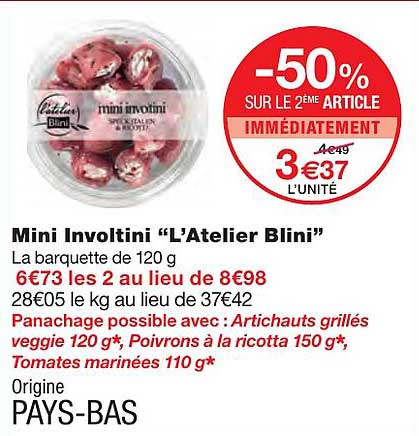 mini involtini "l'atelier blini"