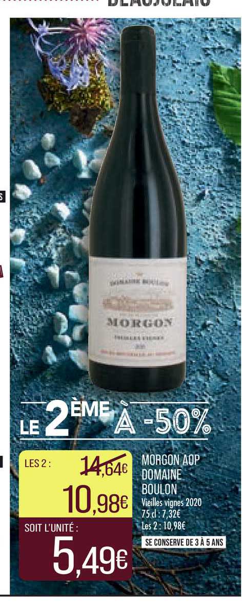 morgon aop domaine boulon vieilles vignes 2020