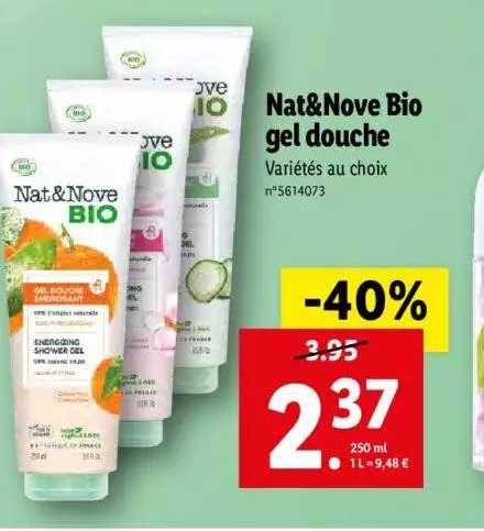 Nat&nove Bio Gel Douche